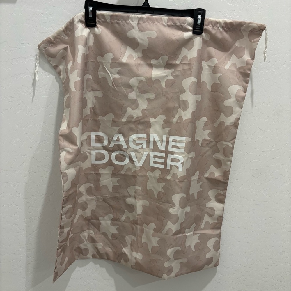 Dagne Dover oversized camo drawstring dustbag